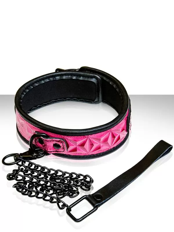 Ошейник с цепью-поводком Sinful - Collar