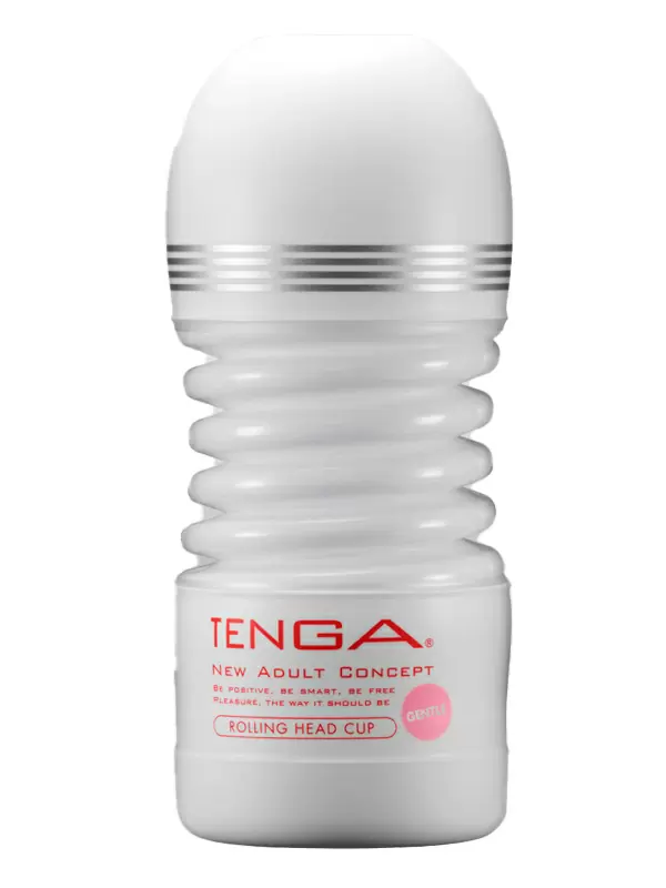 Нереалистичный мастурбатор Tenga Rolling Head Cup Gentle, 15,5 см, ТПЭ, белый