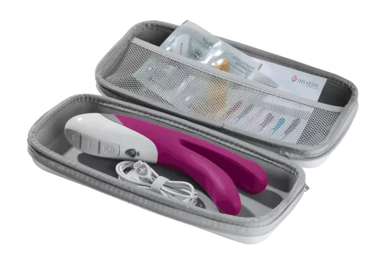 Вибромассажер Bon Aparte для двойного проникновения – виноградный 