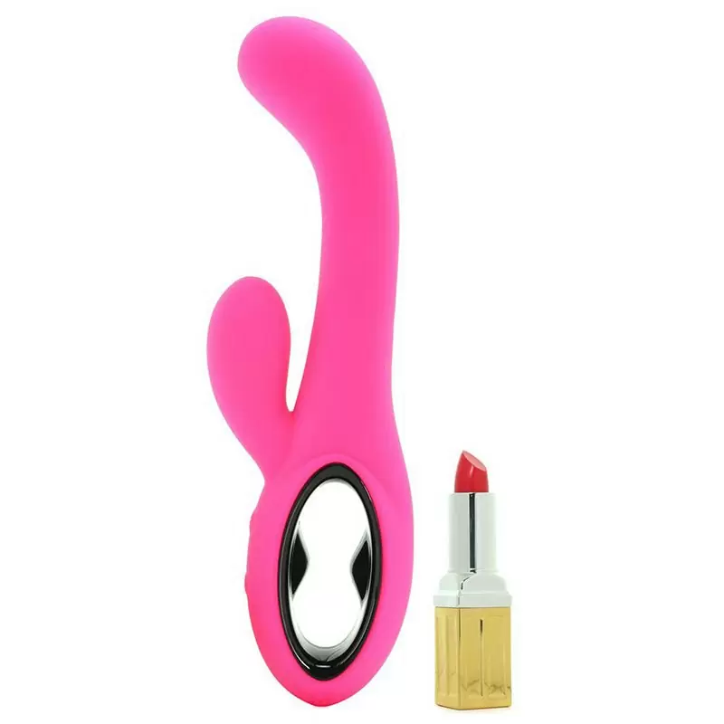 Вибромассажер  Coco Licious Rechargeable Dual Wand со стимуляцией клитора – розовый