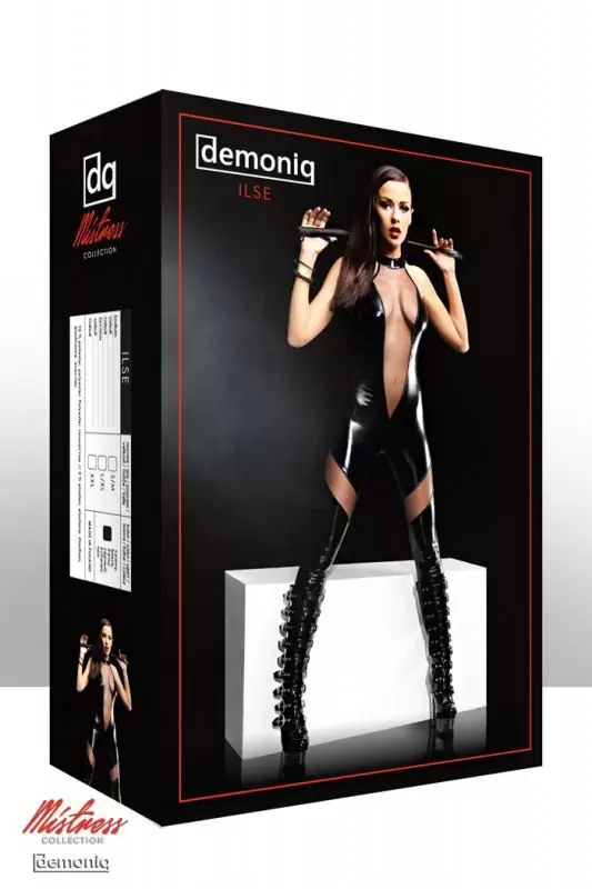 Сексуальный комбинезон черного цвета Demoniq Ilse – L/XL