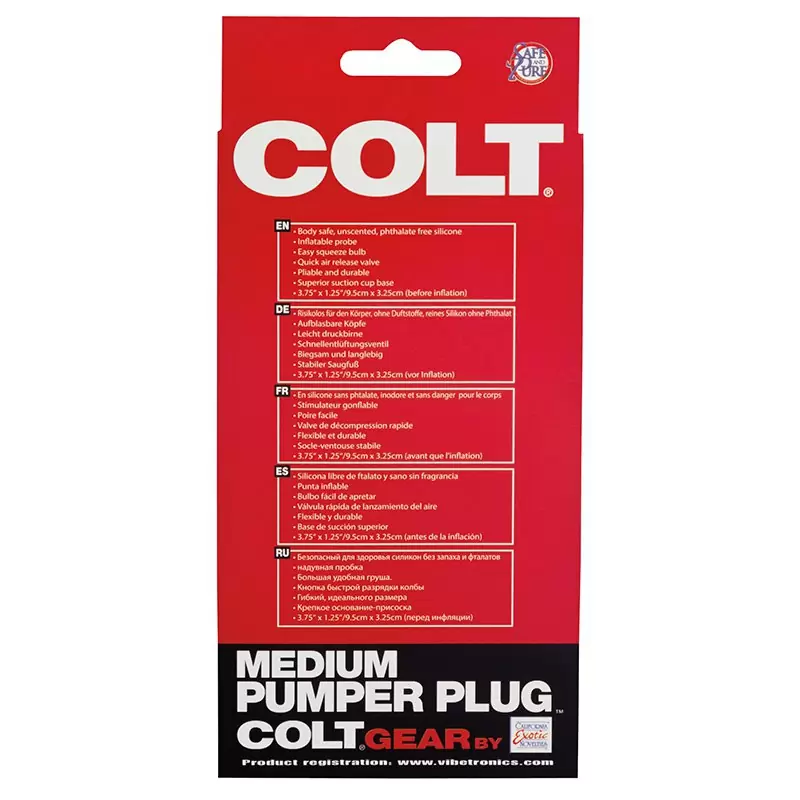 Анальная пробка-расширитель COLT Medium Pumper Plug