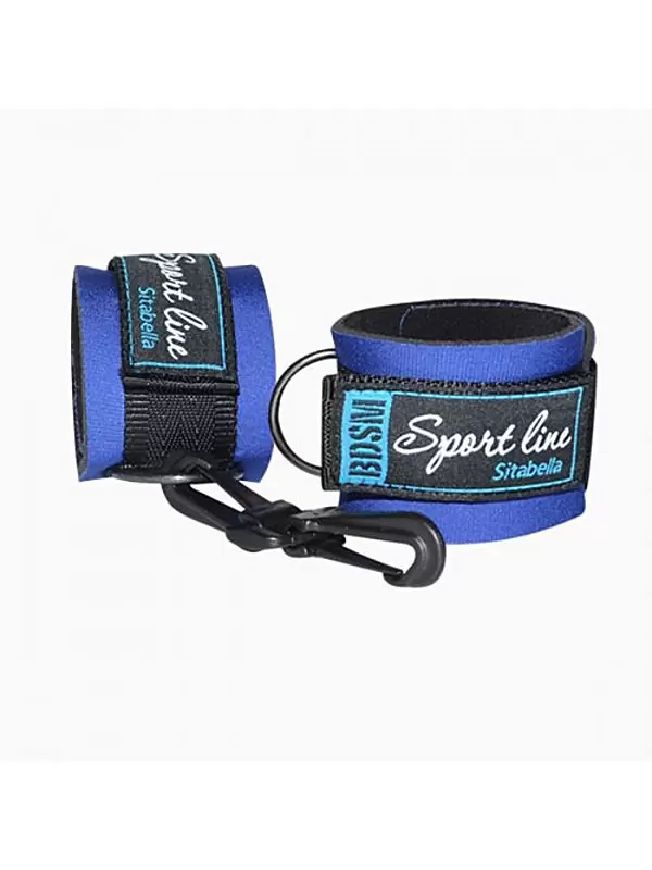 Наручники Sitabella с застежками на липучке - синий