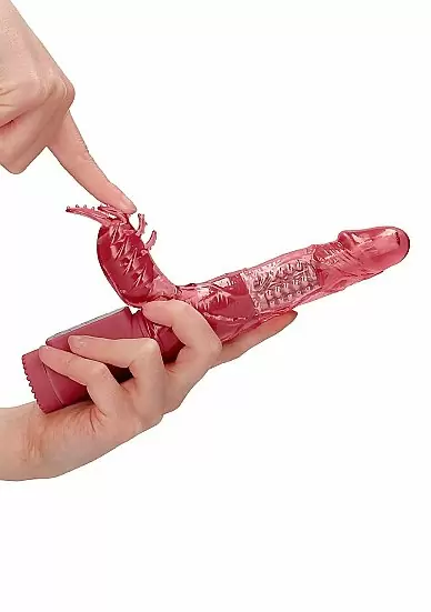 Вибратор кролик Rotating Beetle - красный