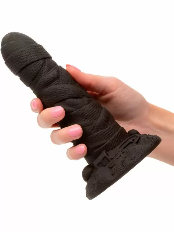 Необычный фаллоимитатор California Exotic Novelties Monster Dong The Mummy, с присоской, 18,5 см, жидкий силикон