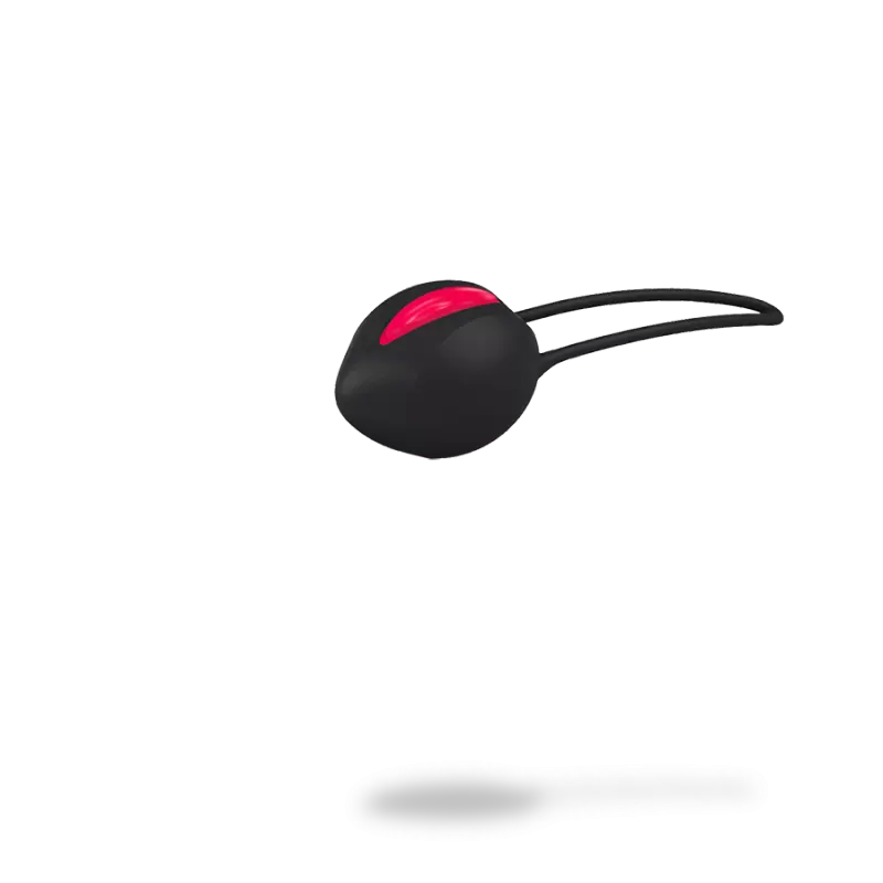 Вагинальный шарик со смещенным центром тяжести Fun Factory Smartball Uno, диаметр 3,6 см, черный