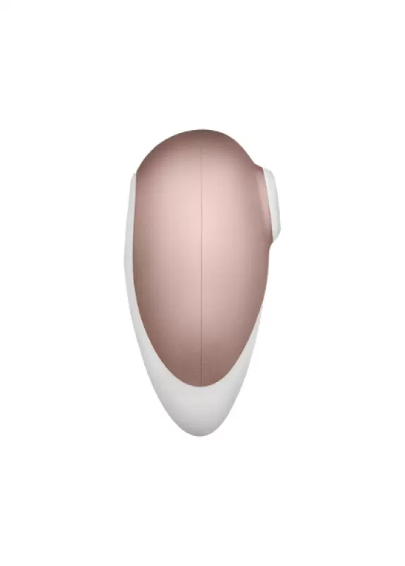 Бесконтактный волновой вибростимулятор клитора Satisfyer Pro Deluxe – золотистый с белым