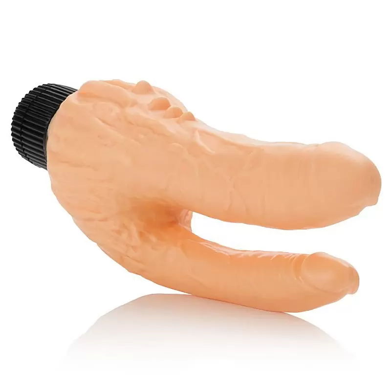 Фаллоимитатор для двойного проникновения Over & Under – телесный