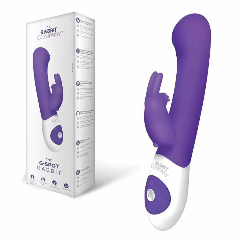 Изысканный вибратор с усиленной стимуляцией точки G The Rabbit Company The G-Spot Rabbit – виноградный