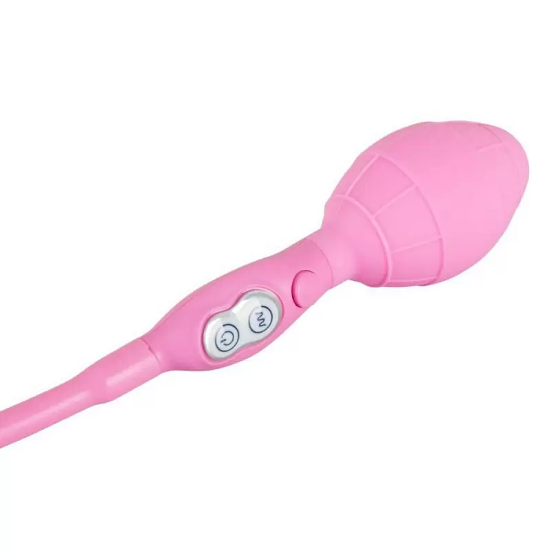 Вибратор с эффектом увеличения Smile Rosy Bunny - розовый