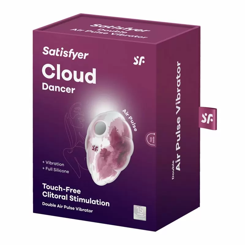 Вакуумно-волновой клиторальный стимулятор Cloud Dancer, Satisfyer, красный