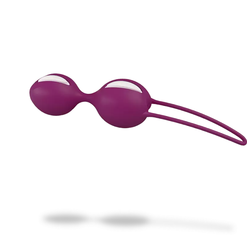 Вагинальные шарики Smartballs Duo с шариком внутри - фиолетовый