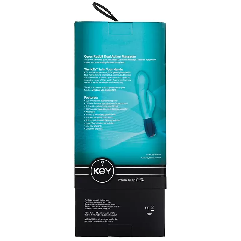 Вибромассажер Хай-Тек Ceres Rabbit – голубой