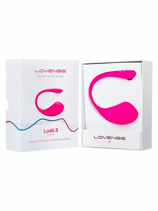 Интерактивное виброяйцо Lovense Lush 3, программируемое управление со смартфона, 7,6 см, силикон