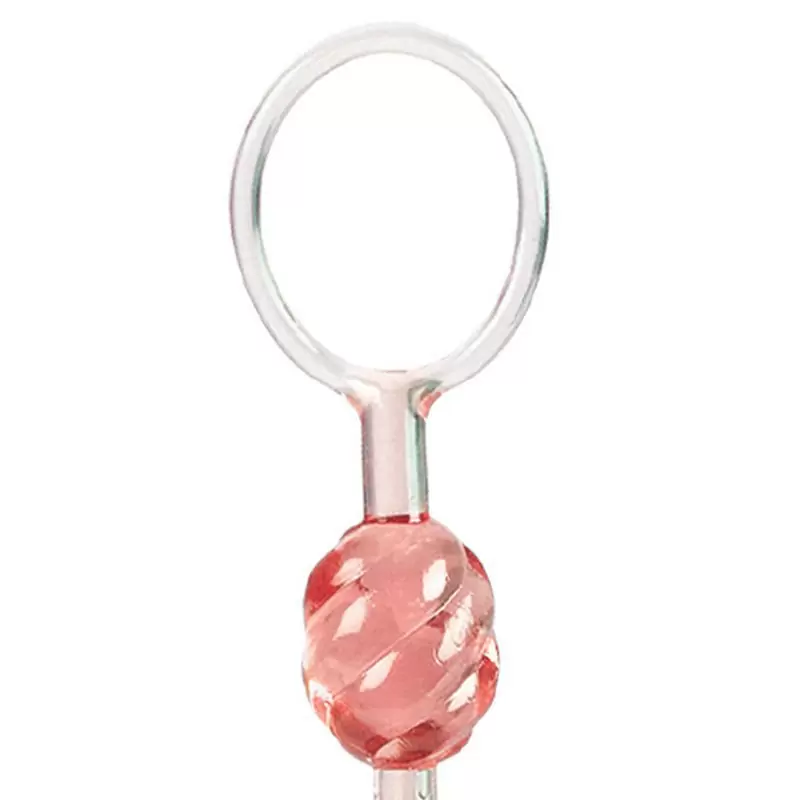 Анальная цепочка Swirl Pleasure Beads со спиралевидным рельефом – розовый