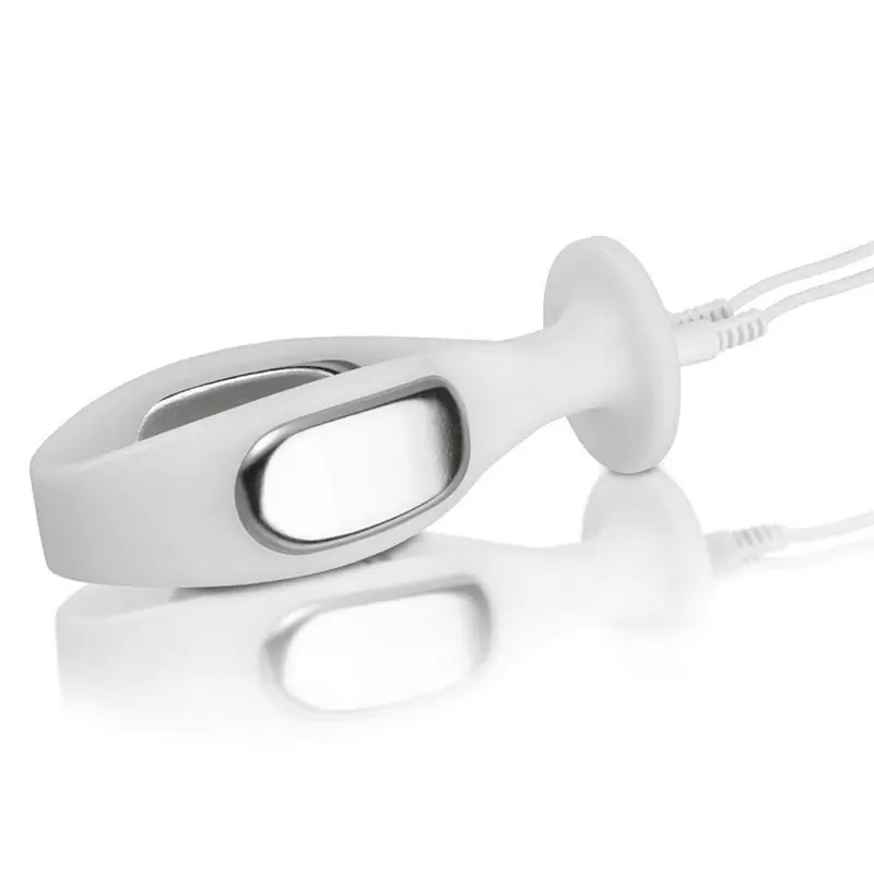 Вагинальная пробка Julian с электростимуляцией – белый