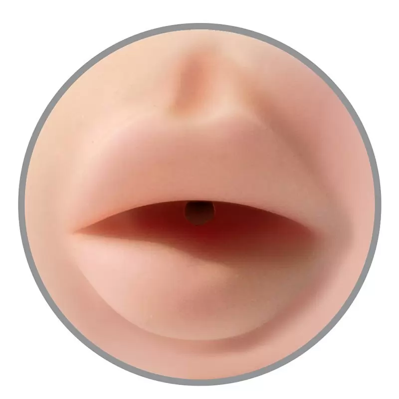 Двухсторонний мастурбатор ротик-анус Tight Grip Mouth & Ass - красный