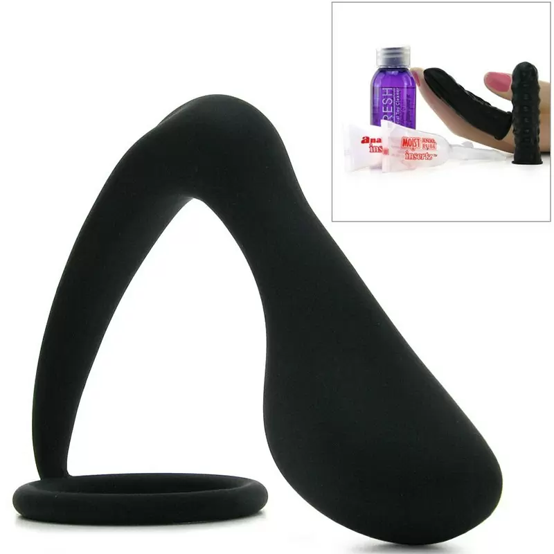 Анальный стимулятор Ass-Gasm Cockring Plug с кольцом на пенис