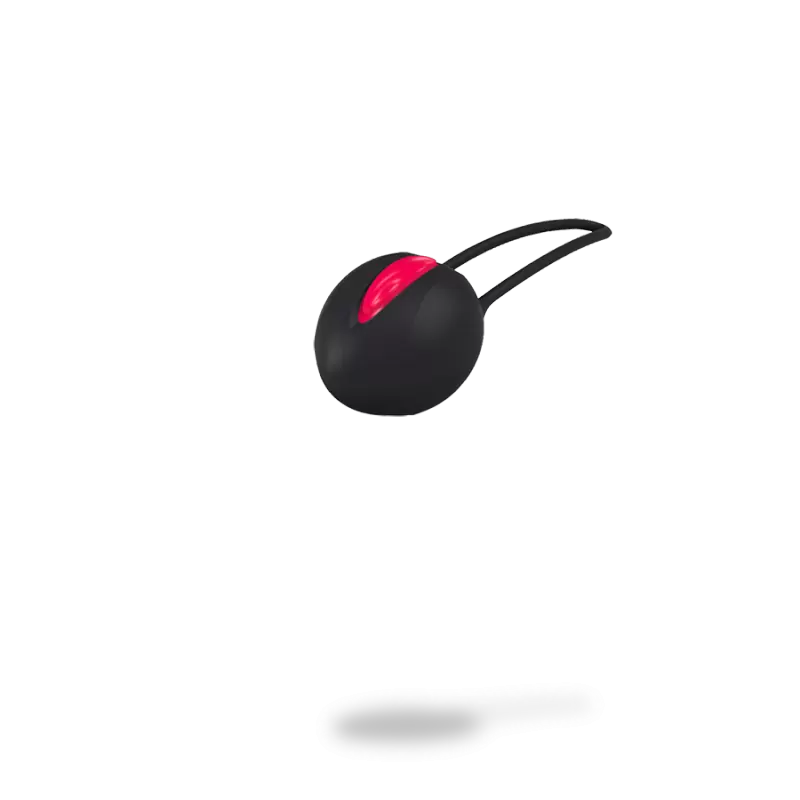 Вагинальный шарик со смещенным центром тяжести Fun Factory Smartball Uno, диаметр 3,6 см, черный