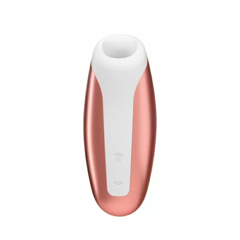 Вакуумно-волновой стимулятор клитора Satisfyer Love Breeze, 9,8 см, силикон, бронзовый