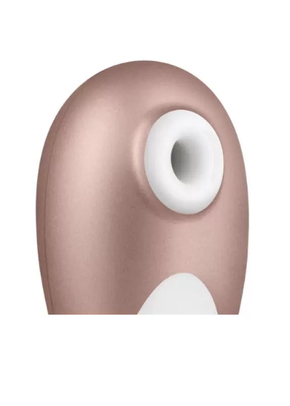 Бесконтактный волновой вибростимулятор клитора Satisfyer Pro Deluxe – золотистый с белым