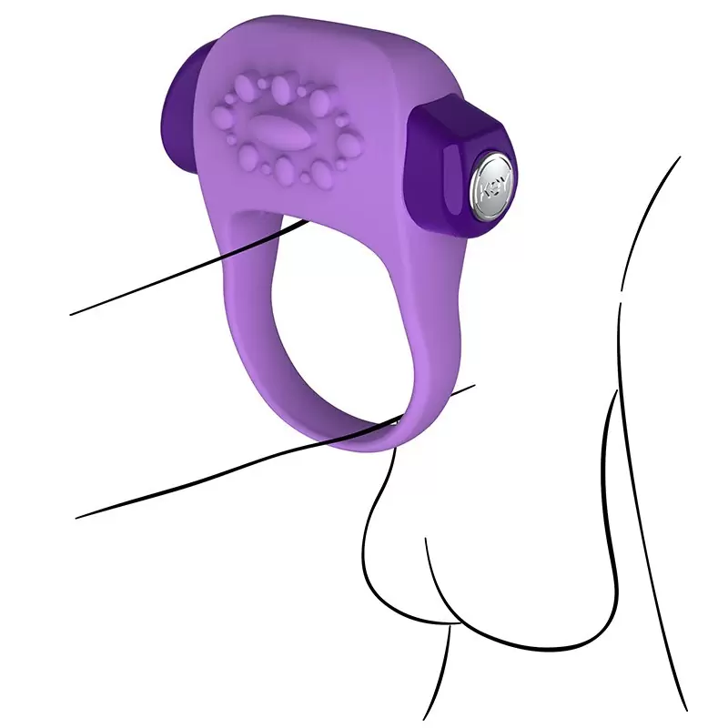 Вибро-кольцо Halo – фиолетовое