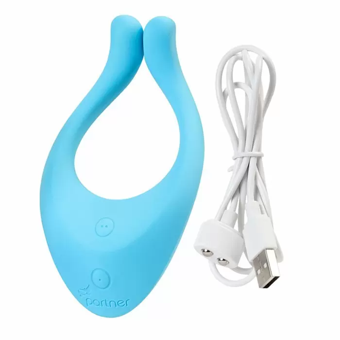 Многофункциональный стимулятор для пар Satisfyer Partner Multifun 1 - голубой