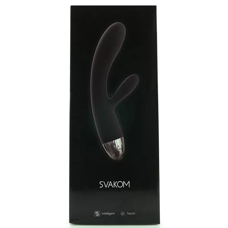 Вибратор Lorna работает от прикосновений, интеллектуальный – черный