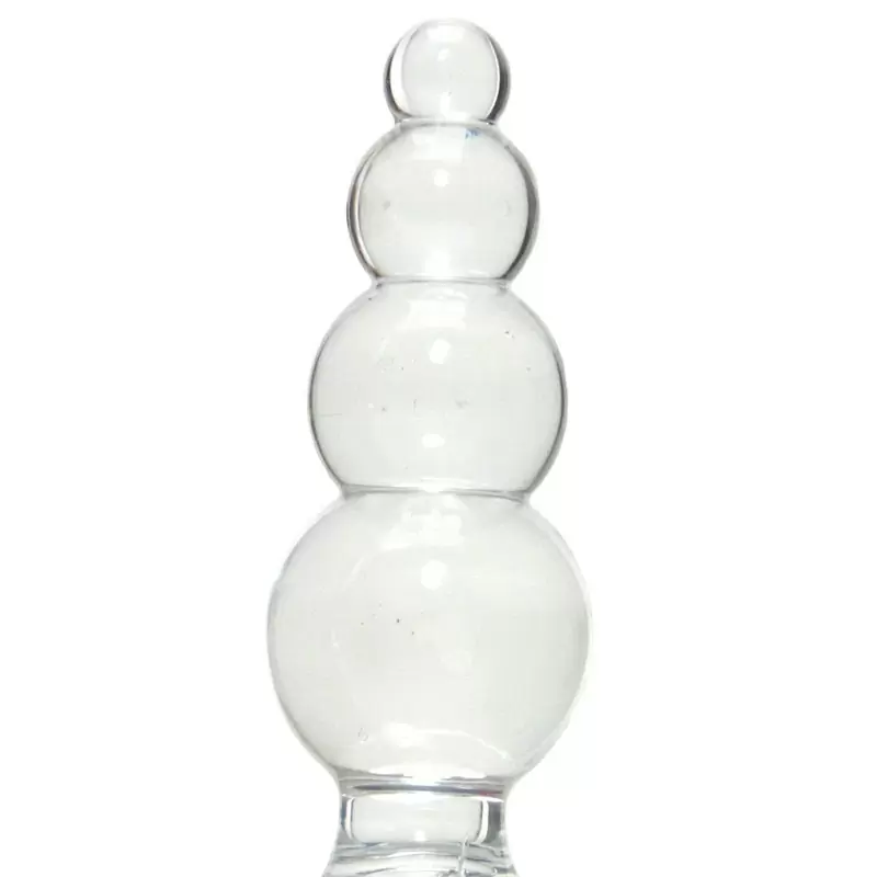 Анальная пробка с кольцом Jolie Ripples Mini – прозрачная