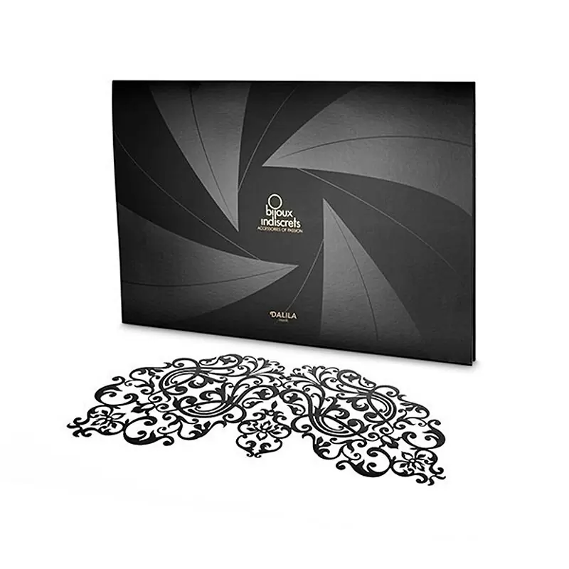 Маскарадная маска Dalila с цветочным узором – черный