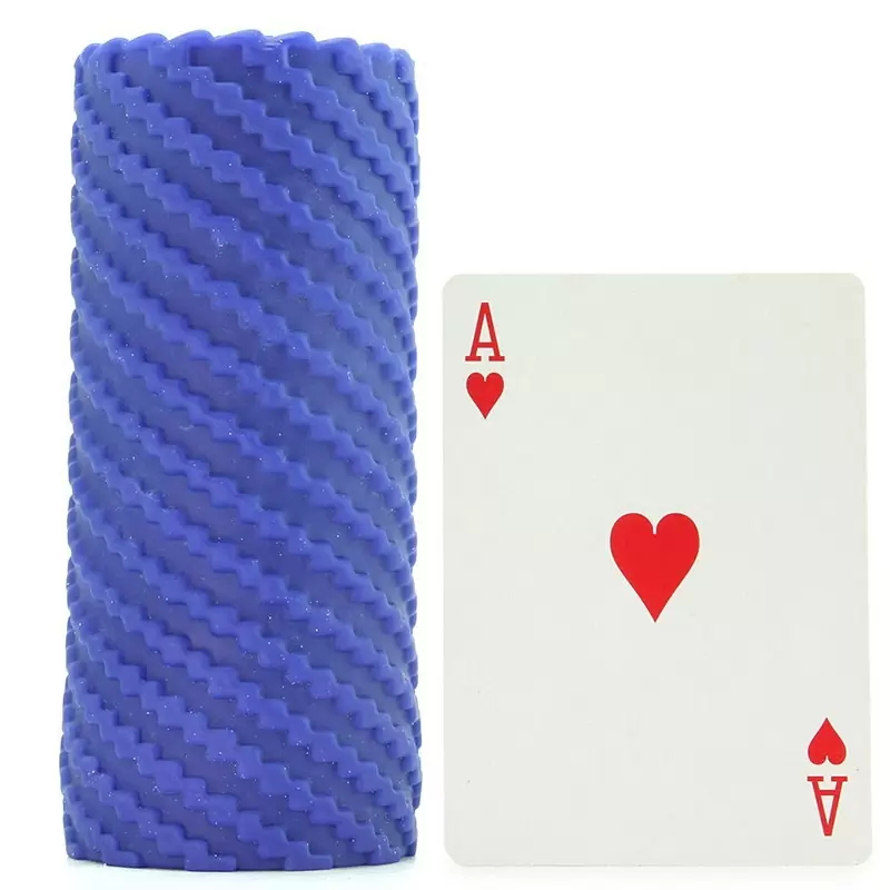 Мастурбатор Apollo Reversible Premium Masturbator Twist двусторонний – голубой