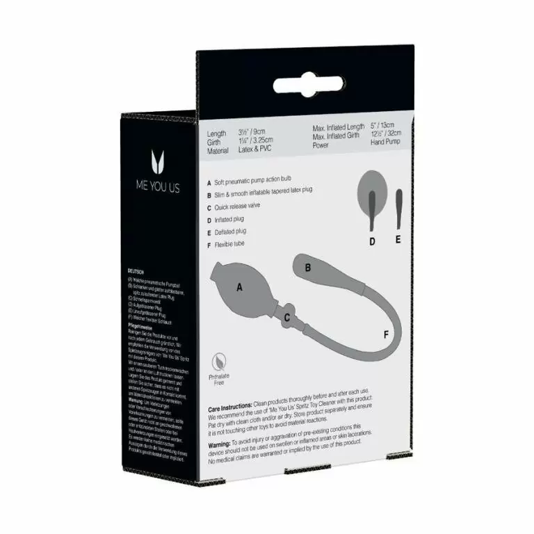 Анальная пробка с функцией расширения Me You Us Classic Anal Balloon