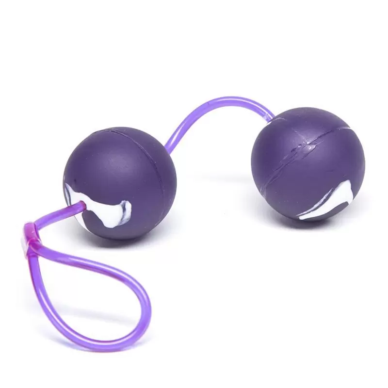 Вагинальные шарики Oscilating Duo Balls – фиолетовый