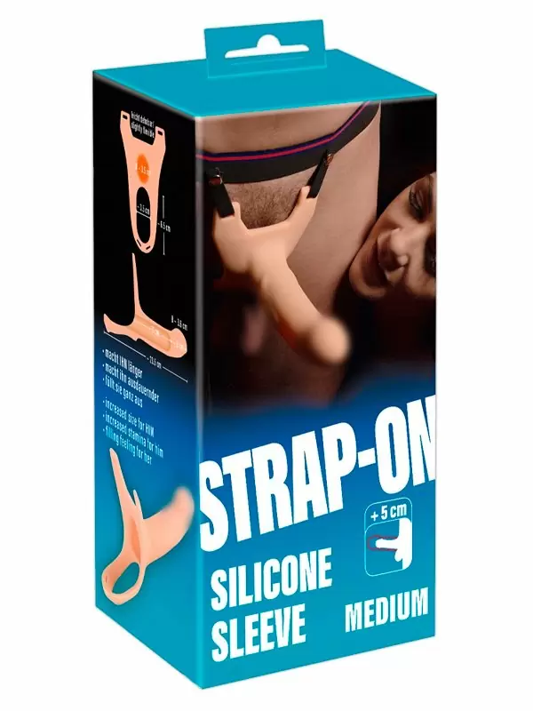 Реалистичный полый страпон Orion Silicone Strap-on by You2Toys, на ремнях, 16 см, силикон