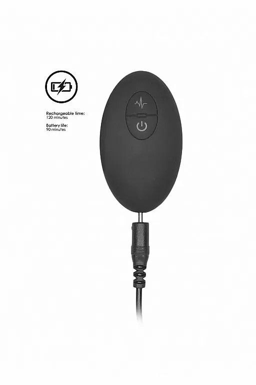 Вибратор для точки G с электростимуляцией и пультом управления E-Stim G/P-Spot Vibrator: 19 см, 10 режимов работы, 11000 оборотов/мин, АБС/силикон