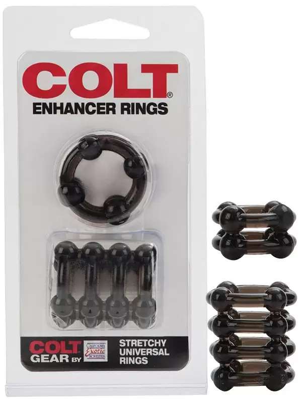 Набор из 2-х эрекционных колец Colt Enhancer Rings – черный