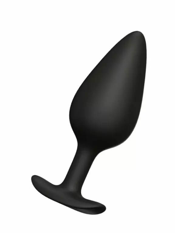 Вытянутая анальная пробка Erozon Butt plug №04 от Erozon, 9 см, силикон, черный