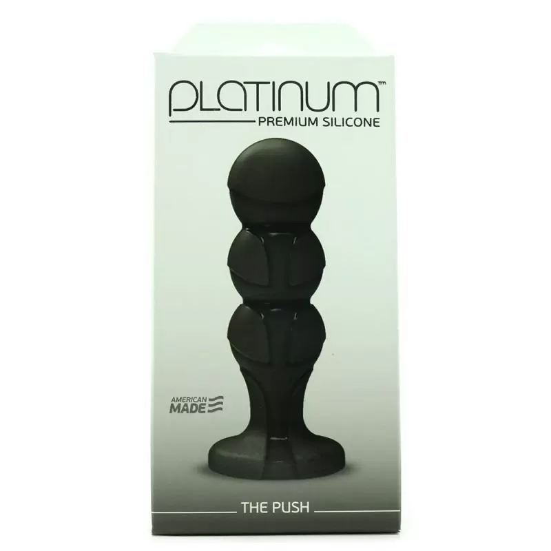 Анальная пробка Platinum Premium Silicone The Push – черный