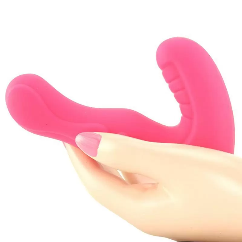 Вибромассажер Power Play Dual Pleaser для двойной стимуляции – розовый