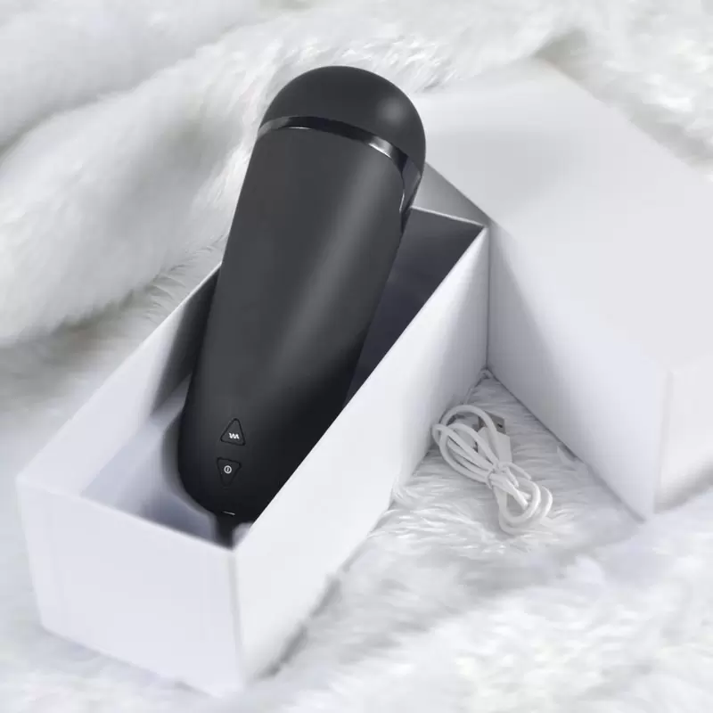 Перезаряжаемый маструбатор вагина RF в тубе - телесный с черным