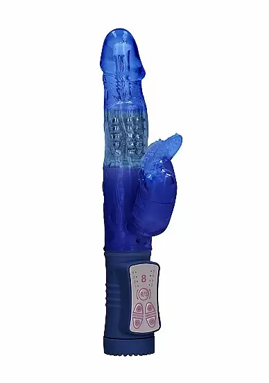 ВИБРАТОР КРОЛИК ROTATING BEETLE - синий