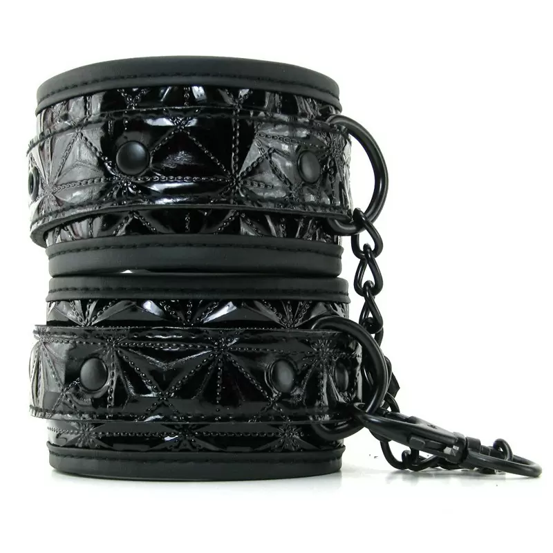 Наножники соединенные цепью Sinful Ankle Cuffs – черные