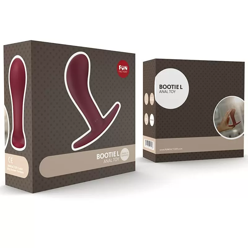 Крупная анальная пробка Fun Factory Bootie Large, 11 см, силикон,, бордовая