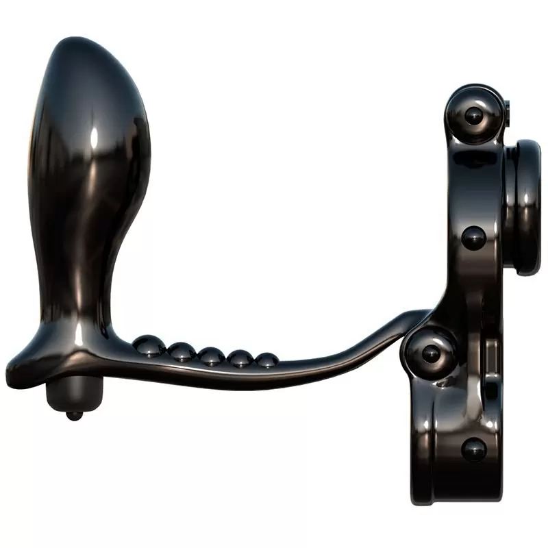 Эрекционное кольцо Ironman Ass-Gasm  с анальной стимуляцией и вибрацией – черный