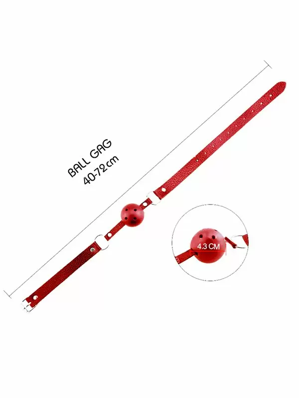 Кляп Alive Discretion, 64 см, красный