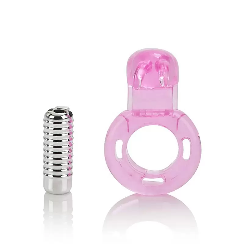 Вибро-зайчик на пенис Basic Essentials Bunny Enhancer – розовый