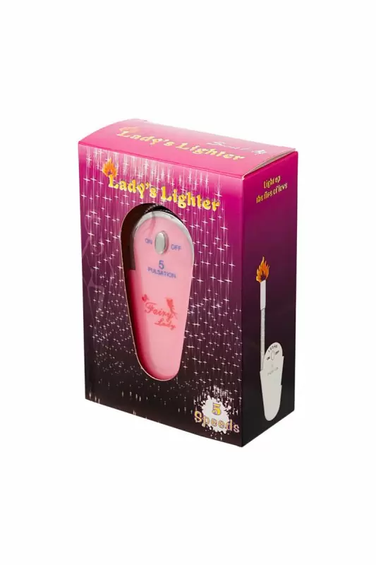 Виброяйцо TOYFA в форме зажигалки - розовый