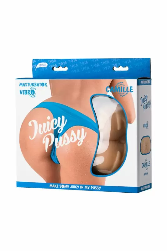 Реалистичный мастурбатор вагина и анус TOYFA Juicy Pussy Camille с вибрацией - телесный