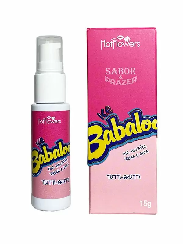 Универсальный стимулятор Hot Flowers Ice Babaloo с охлаждающим эффектом, тутти-фрутти, 15 мл