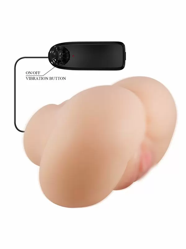 Реалистичный мастурбатор Baile Luna, 13,5 см, мини-полуторс вагина-анус, ТПР